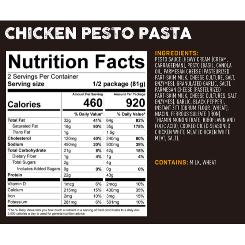 Peak Refuel Chicken Pesto Pasta - Image 3